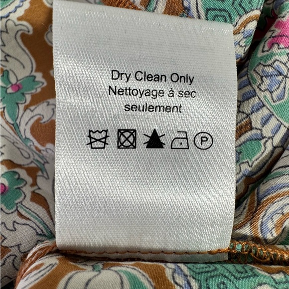 VERONICA BEARD Henrieta Ruched Paisley-print Stretch Silk Blouse Size 6 - Picture 14 of 14